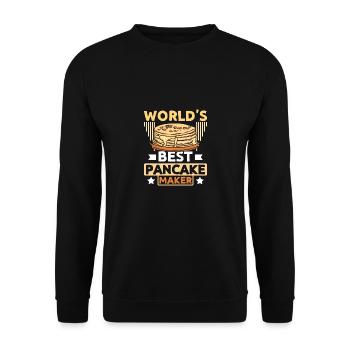 La meilleure crêpière du monde - Sweat-shirt Unisexe - noir - Devant - Alina (178cm) & Michal (187cm)