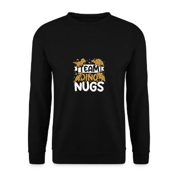 Team Dino Nugs - Unisex Sweatshirt - black - Front - Alina (178cm) & Michal (187cm)