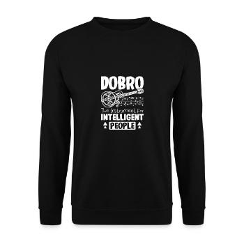 Dobro l’instrument pour les gens intelligents - Sweat-shirt Unisexe - noir - Devant - Alina (178cm) & Michal (187cm)