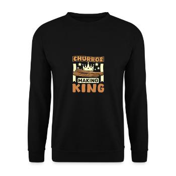 Roi des churros - Sweat-shirt Unisexe - noir - Devant - Alina (178cm) & Michal (187cm)