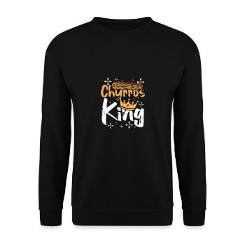 Roi des churros - Sweat-shirt Unisexe - noir - Devant - Alina (178cm) & Michal (187cm)