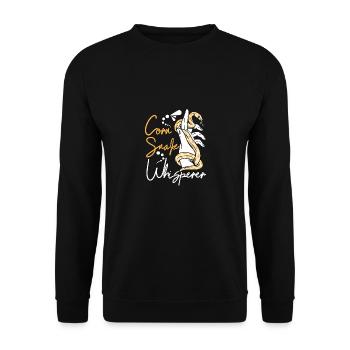 Corn snake whisperer - Unisex Sweatshirt - black - Front - Alina (178cm) & Michal (187cm)
