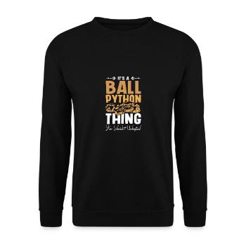 C’est un truc de python royal que vous ne comprendriez pas - Sweat-shirt Unisexe - noir - Devant - Alina (178cm) & Michal (187cm)