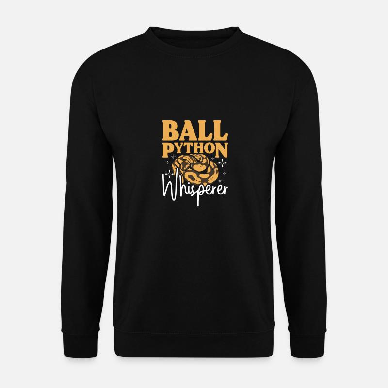 Ball python whisperer - Unisex Pullover - Schwarz