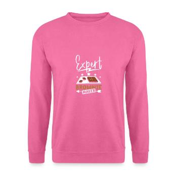 Fabricant de brownies expert - Sweat-shirt Unisexe - rose - Devant
