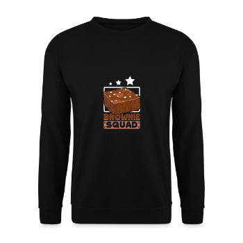 Brownie Squad - Unisex Pullover - Schwarz - Vorne - Alina (178cm) & Michal (187cm)