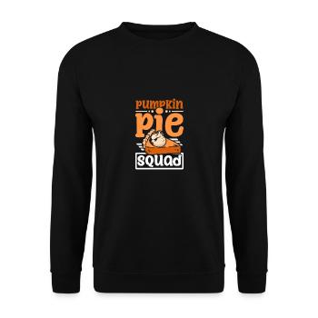 Pumpkin pie squad - Unisex Sweatshirt - black - Front - Alina (178cm) & Michal (187cm)