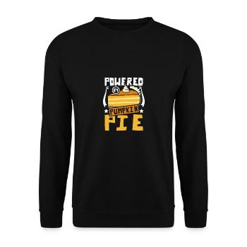 Powered by Pumpkin pie - Unisex Sweatshirt - black - Front - Alina (178cm) & Michal (187cm)