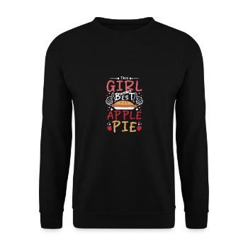 Cette fille fait la meilleure tarte aux pommes - Sweat-shirt Unisexe - noir - Devant - Alina (178cm) & Michal (187cm)
