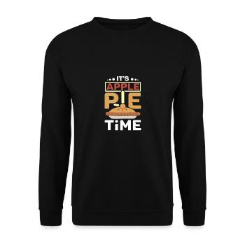 It's Apple pie time - Unisex Pullover - Schwarz - Vorne - Alina (178cm) & Michal (187cm)