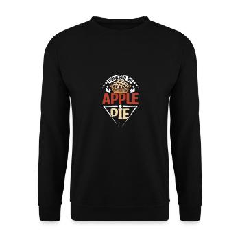 Powered by Apple pie - Unisex Pullover - Schwarz - Vorne - Alina (178cm) & Michal (187cm)