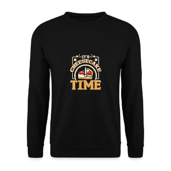 It's cheesecake time - Unisex Pullover - Schwarz - Vorne - Alina (178cm) & Michal (187cm)
