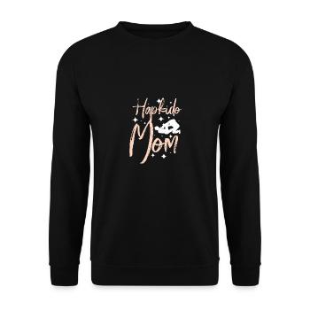 Fête des mères Maman Hapkido - Sweat-shirt Unisexe - noir - Devant - Alina (178cm) & Michal (187cm)