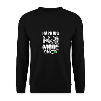 Mode Hapkido activé - Sweat-shirt Unisexe - noir - Devant - Alina (178cm) & Michal (187cm)