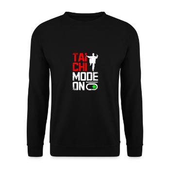 Tai chi mode on - Unisex Pullover - Schwarz - Vorne - Alina (178cm) & Michal (187cm)