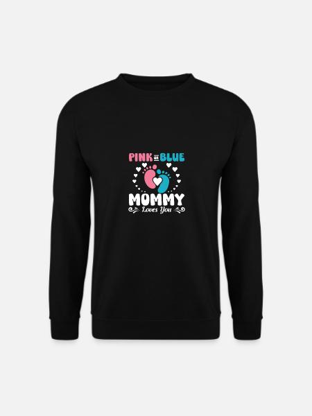 Maman rose ou bleue t’aime - Sweat-shirt Unisexe - noir