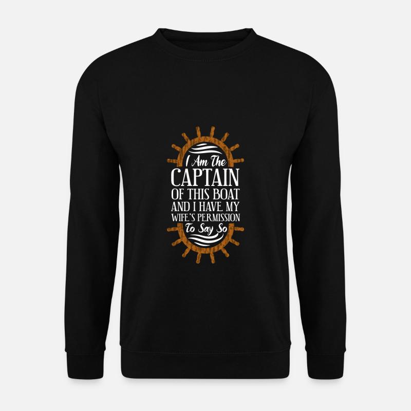 Boating ship captain boat - Unisex Sweatshirt - black