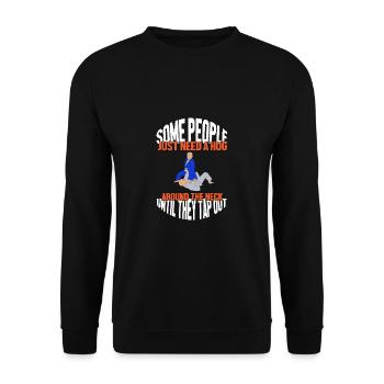 Jiu Jitsu Autodéfense - Sweat-shirt Unisexe - noir - Devant - Alina (178cm) & Michal (187cm)