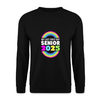Klasse von 2025 - Unisex Pullover - Schwarz - Vorne - Alina (178cm) & Michal (187cm)
