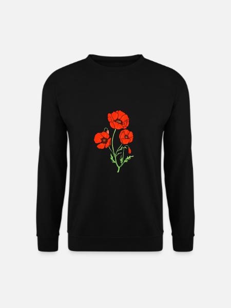 Coquelicot - Sweat-shirt Unisexe - noir