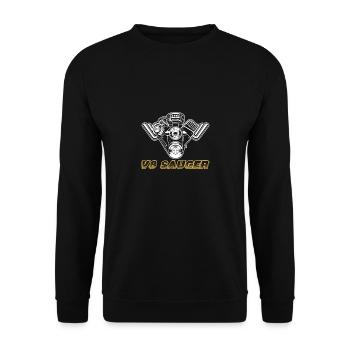 V8 suction car screwdriver tuner tuning mechatronic - Unisex Sweatshirt - black - Front - Alina (178cm) & Michal (187cm)