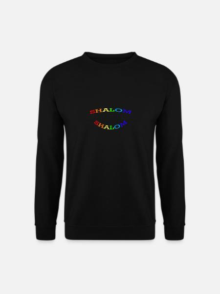 SHALOM ARC-EN-CIEL - 2 COURBES - Sweat-shirt Unisexe - noir