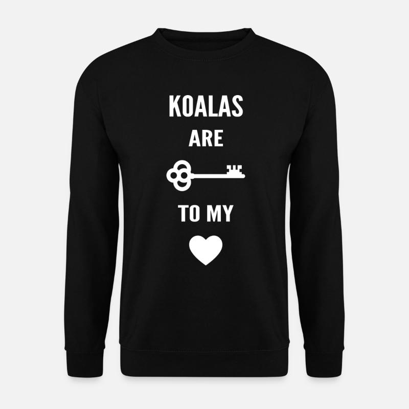 Koalas sind der Schlüssel zu meinem Herzen - Unisex Pullover - Schwarz