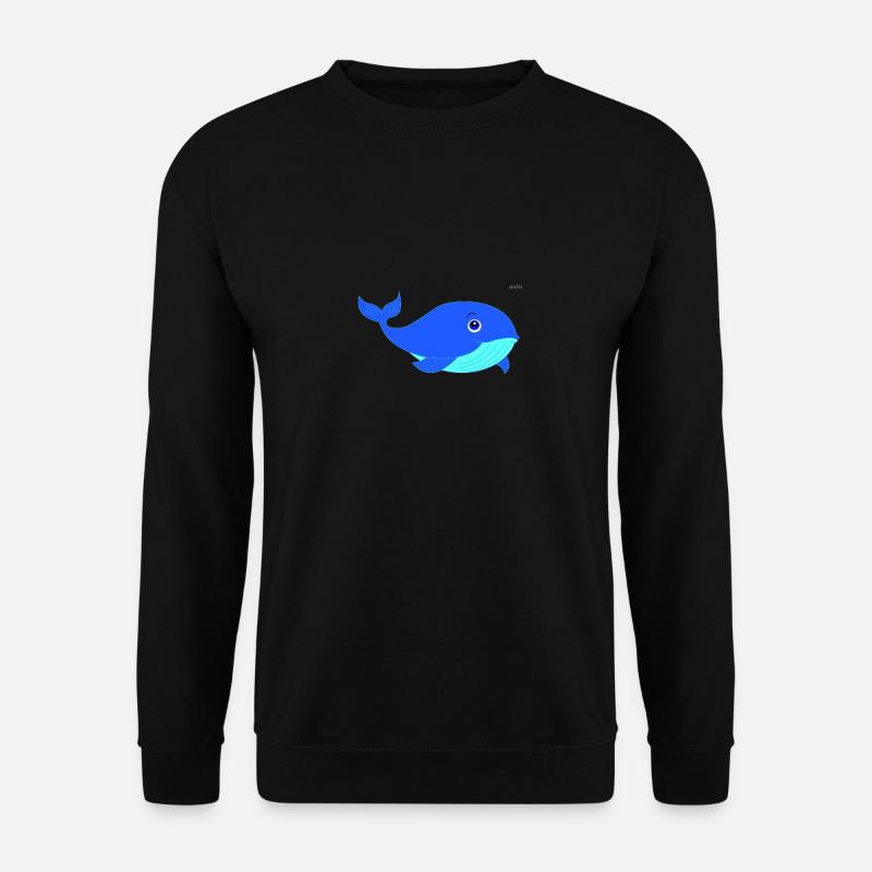 Whale - Unisex Sweatshirt - black