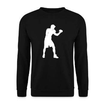 Boxe Femmes Boxe Boxe Hommes Boxe - Sweat-shirt Unisexe - noir - Devant - Alina (178cm) & Michal (187cm)