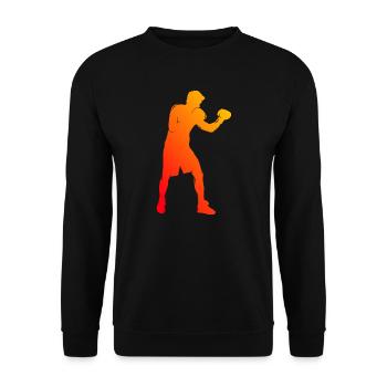 Boxe Hommes Boxe Femmes Boxeur Boxe - Sweat-shirt Unisexe - noir - Devant - Alina (178cm) & Michal (187cm)