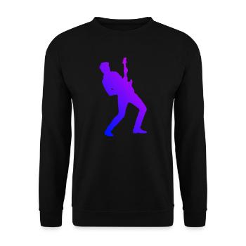 Guitariste électrique pour hommes Femmes - Sweat-shirt Unisexe - noir - Devant - Alina (178cm) & Michal (187cm)