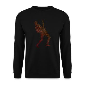 akustische gitarre E-gitarre Gitarre classical gui - Unisex Pullover - Schwarz - Vorne - Alina (178cm) & Michal (187cm)