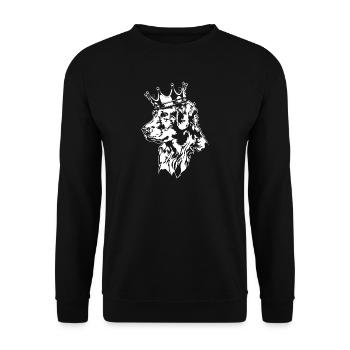 Golden Retriever Crown Dog Dogs Wilsigns - Sweat-shirt Unisexe - noir - Devant - Alina (178cm) & Michal (187cm)