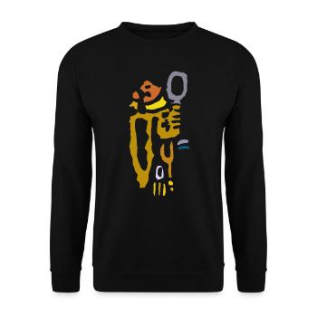Art - Unisex Sweatshirt - black - Front - Alina (178cm) & Michal (187cm)