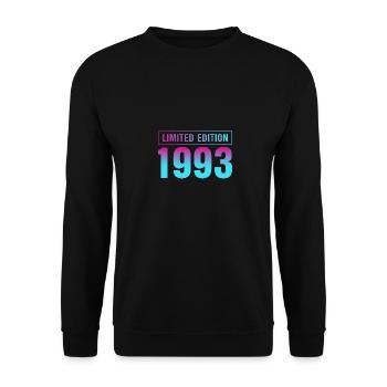 Limited Edition 1993 30. Geburtstag - Unisex Pullover - Schwarz - Vorne - Alina (178cm) & Michal (187cm)
