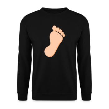 Fuß Füße Fußpflege Podologie Geschenk Geschenkidee - Unisex Pullover - Schwarz - Vorne - Alina (178cm) & Michal (187cm)