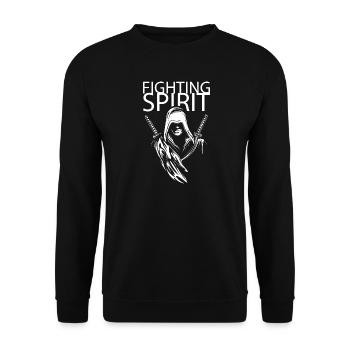 Icône graphique FIghter Fighter Sword Martial Arts - Sweat-shirt Unisexe - noir - Devant - Alina (178cm) & Michal (187cm)