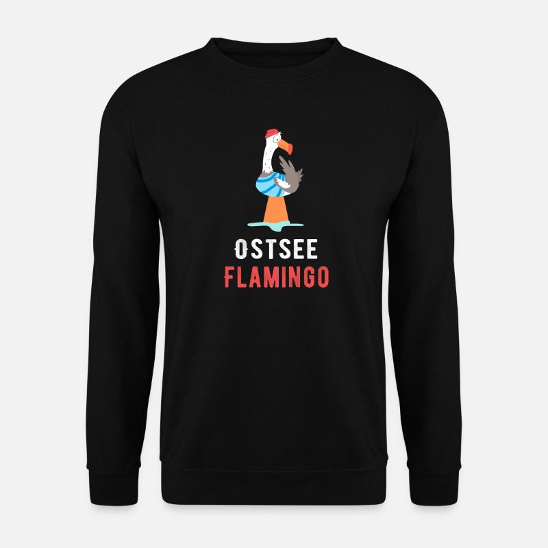 Ostsee Flamingo - Unisex Pullover - Schwarz