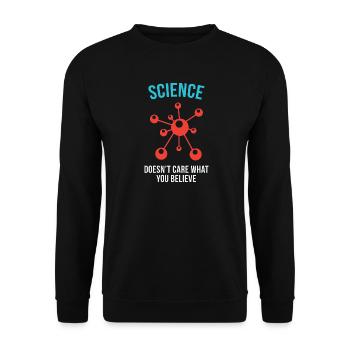 Science - Peu importe ce que vous croyez - Sweat-shirt Unisexe - noir - Devant - Alina (178cm) & Michal (187cm)