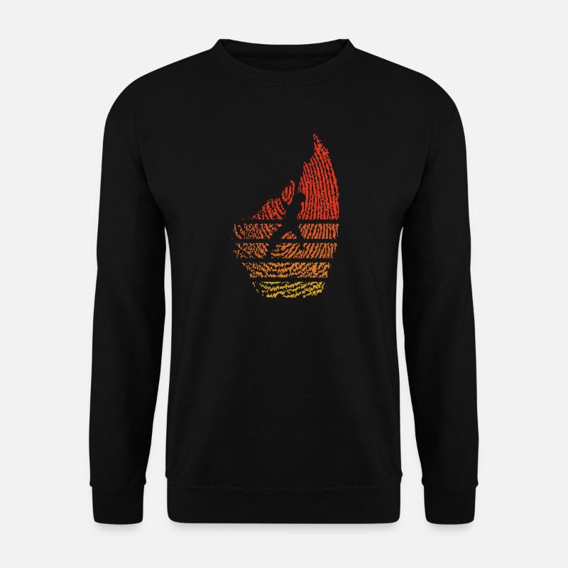 Sunset Summit Silhouette - Unisex Sweatshirt - black