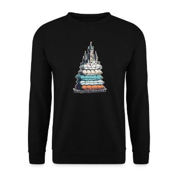 Betten Burgen Bauer - Unisex Pullover - Schwarz - Vorne - Alina (178cm) & Michal (187cm)