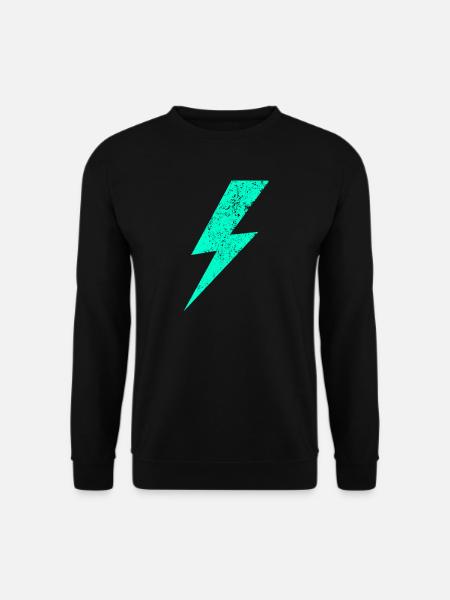 Electric flash in pastel - Unisex Sweatshirt - black