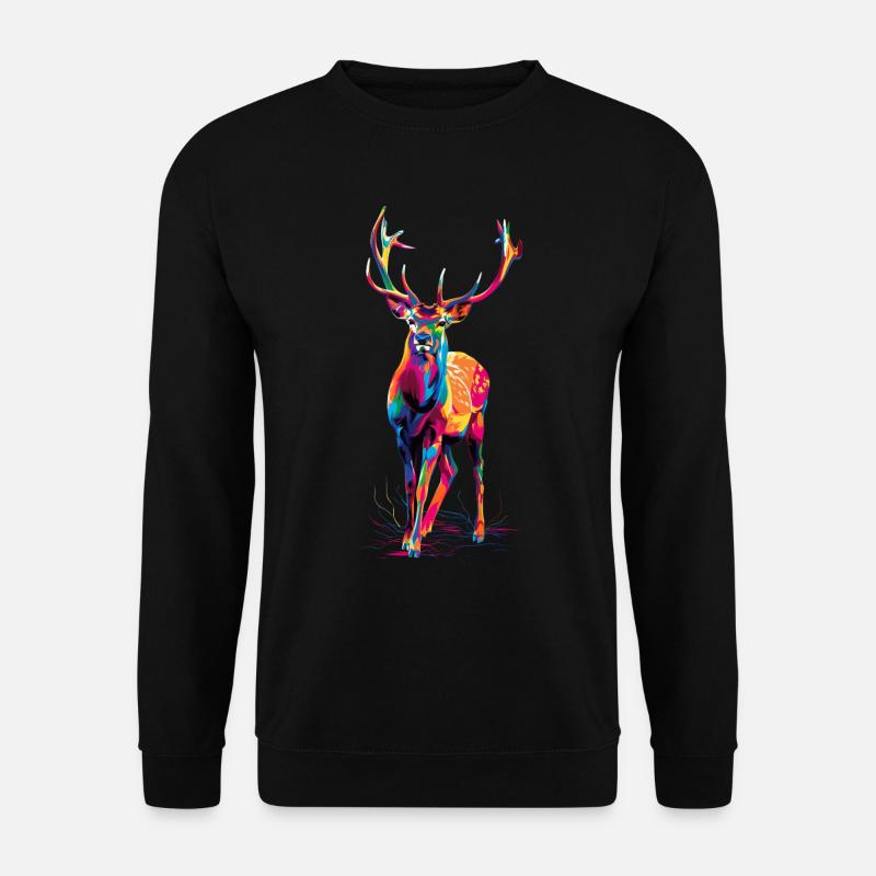 Reh - Unisex Pullover - Schwarz