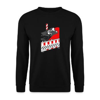 Baustelle - Unisex Pullover - Schwarz - Vorne - Alina (178cm) & Michal (187cm)