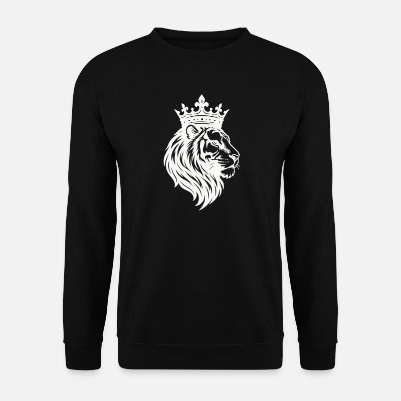 Lion Crown King - Unisex Sweatshirt - black