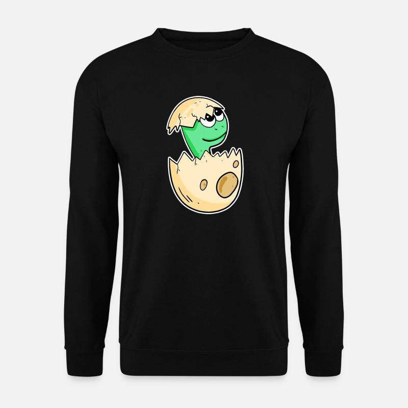 Baby dinosaur in egg - Unisex Sweatshirt - black