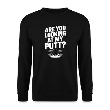 Regardez-vous mon putt - Sweat-shirt Unisexe - noir - Devant - Alina (178cm) & Michal (187cm)