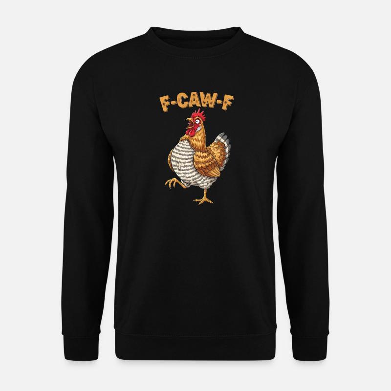 F-Caw-F Hähnchen - Bielefelder Hähnche - Unisex Pullover - Schwarz