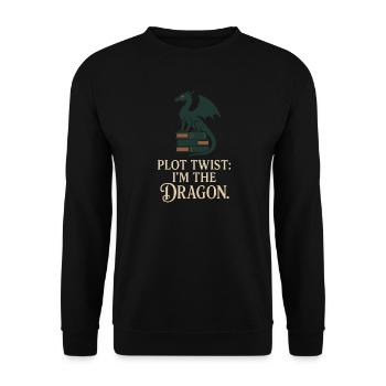 Booktok Fantasy Bookish Humor Gift for - Unisex Sweatshirt - black - Front - Alina (178cm) & Michal (187cm)