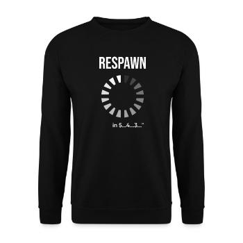 Respawn Radiant Circle Logo - Unisex Sweatshirt - black - Front - Alina (178cm) & Michal (187cm)